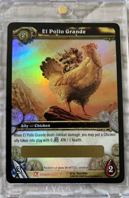 El Pollo Grande - Unscratched Mount Card World Of Warcraft TCG - Magic Rooster!