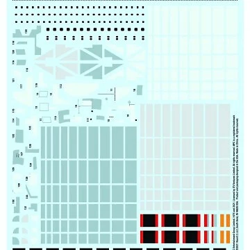 Polar Lights MKA51 1:48 Space 1999 Eagle 22" Transporter Panel Decal Sheet