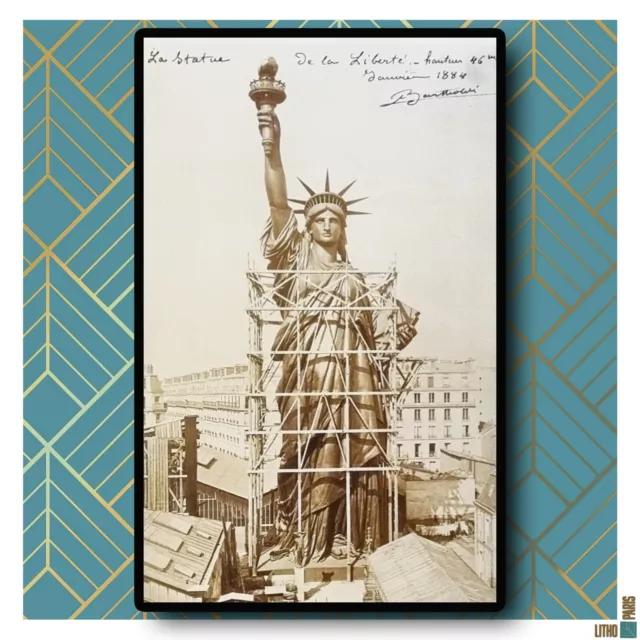 Auguste Bartholdi/Affiche/Statue of Liberty/1884/Sculpture/Paris/New York/ART