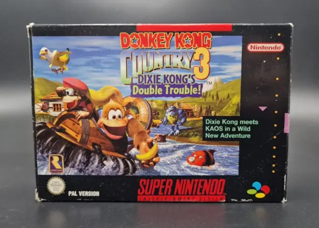 Donkey Kong Country 3 Dixie Kong Double Trouble Nintendo Super SNES Complet PAL