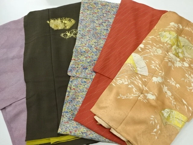 40606# Japanese Kimono / Antique Kimono / Set Of 5