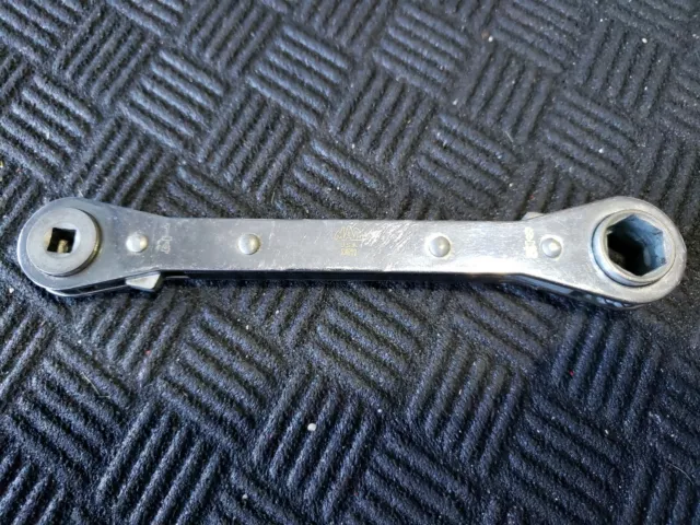 Mac Tools Ratcheting Wrench 6 Pt 1/2-9/16" And Square Drive 3/16-1/4" Usa Made