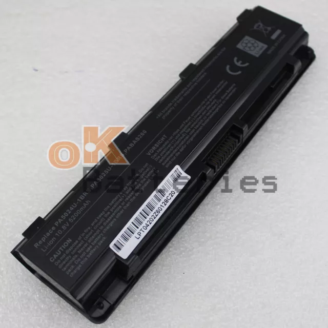 Battery for Toshiba Satellite C850 C855D C855-S5206 C855-S5214 PA5024U-1BRS