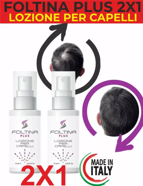 FOLTINA PLUS ® x2 lozione per capelli extra forte anticaduta extra forte offerta