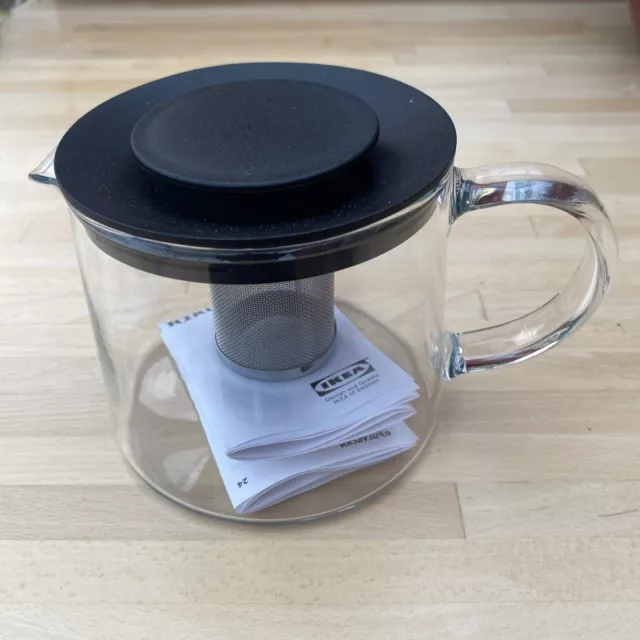 RIKLIG Teapot, glass, 1.6 qt - IKEA