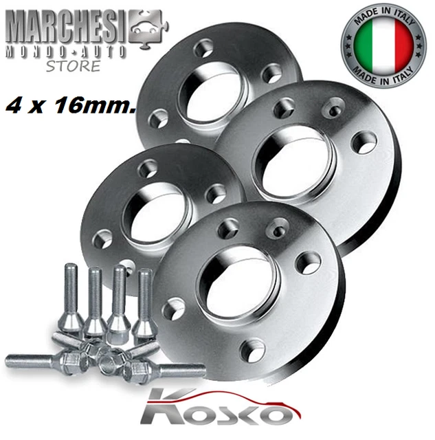 Distanziatori Ruote In Lega BMW 2x12 Mm + 2x15 Mm Neri Con - Foto 2