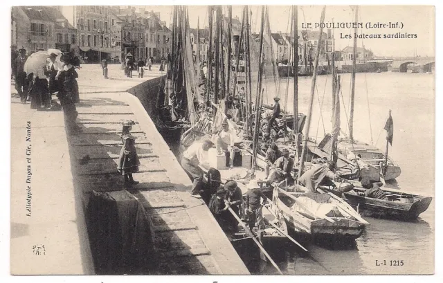 le pouliguen , les bateaux sardiniers