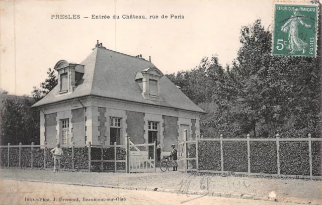 CPA-Presles - entrance to the castle rue de Paris (127897)