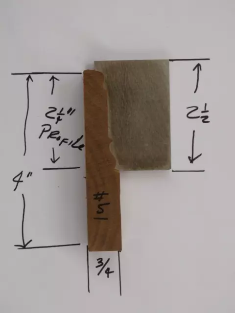 Shaper / Molder Custom Corrugated Back /CB Knives For 3/4" x 3 1/2"+ Casing/Base