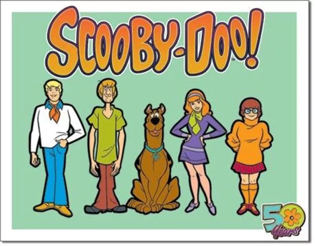 New Tin Signs Scooby Doo 50 Years 2339