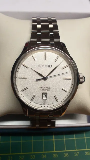 SEIKO SRPD39J1 ZEN Garden snowflake frosted dial presage 41mm automatic  watch £ - PicClick UK