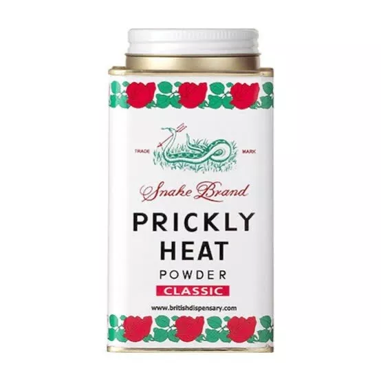 3 x Snake Brand Prickly Heat Cooling Powder Classic 140 g. 2