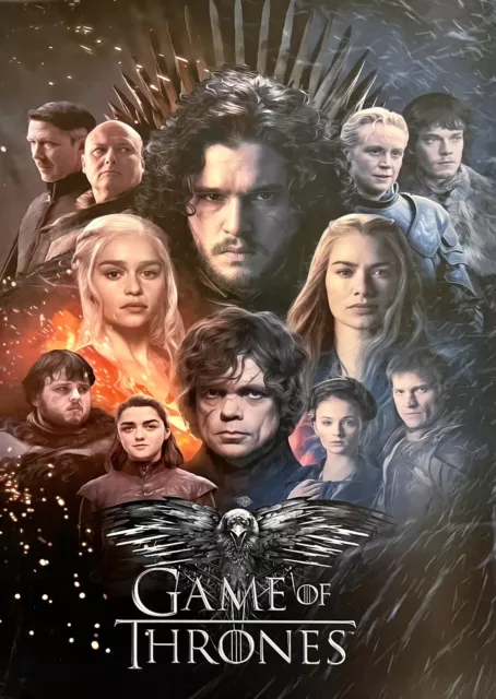 Kit Harrington Emilia Clarke 12x8 Stunning GAME OF THRONES Art Photograph RARE