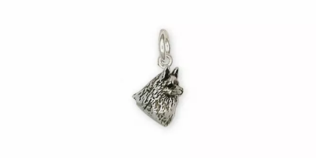 Schipperke Jewelry Sterling Silver Schipperke Charm Handmade Dog Jewelry SCH2-C