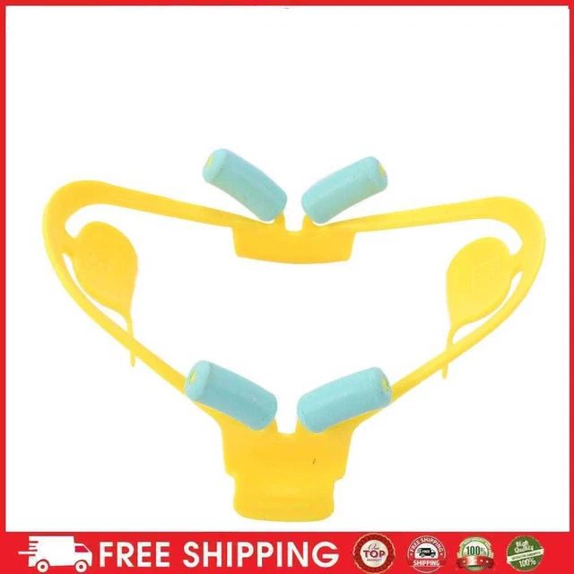 3D Dental Expanders Plastic Mouth Expand strumento pratico per la cura orale (giallo S)