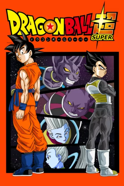 Dragon Ball Super Poster Goku and Vegeta SSJ Blue 18inx12 in Free Shipping