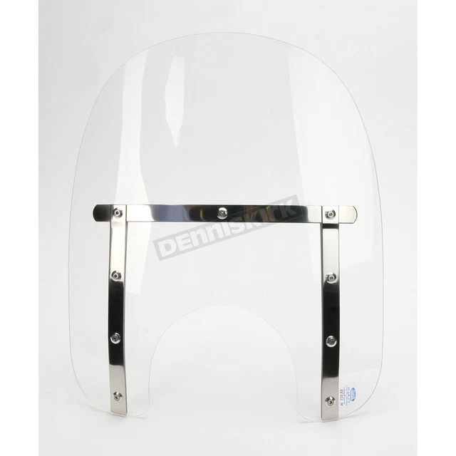 Memphis Slims 15" Clear Windshield w/5 3/4" - 7" Light Cutout - MEM4110