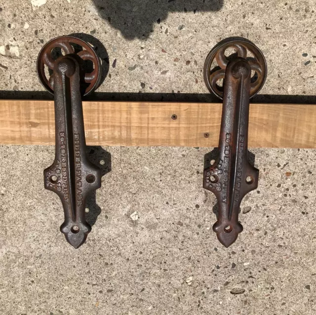 antique cast iron barn door rollers carchitectural salvage