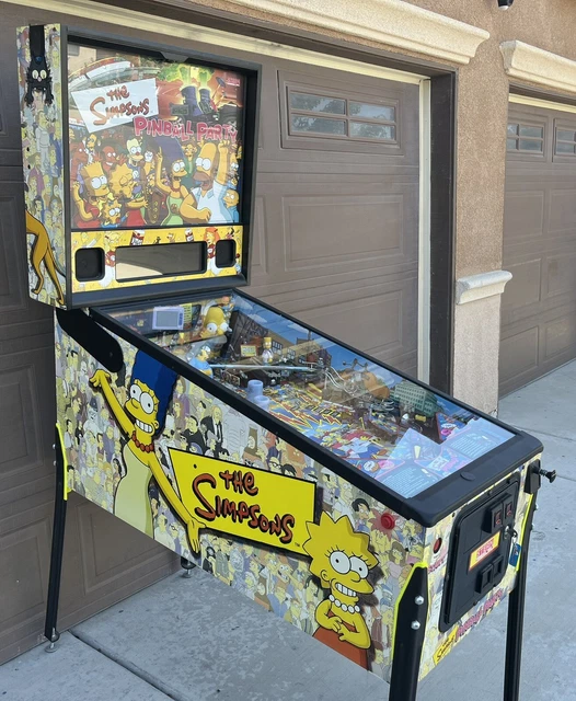 HUO Stern Simpson�s Pinball Party  With Mods & LEDs Gorgeous Machine Bart Homer