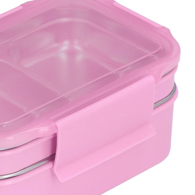 (rose) 02 015 Boîte à Lunch En Acier Inoxydable Boîte à Bento Sûre
