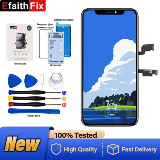 Display Für iPhone X XR XS 11 12 7 8 LCD OLED Bildschirm Touch Screen Ersatz Kit