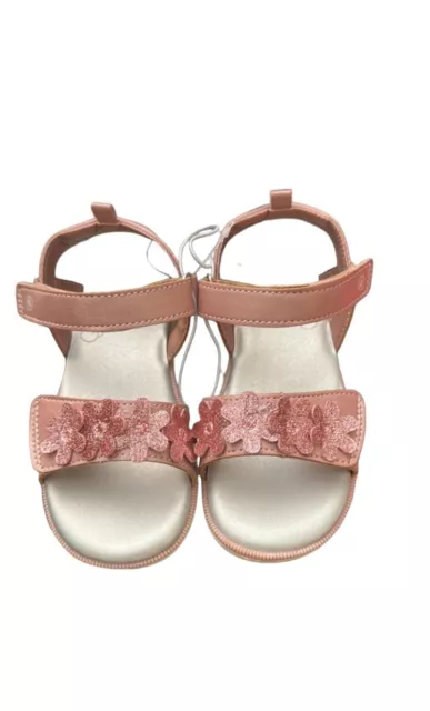 Surprize Stride Rite Toddler Girls Pink Clarice Adjustable Sandals Size 9 M