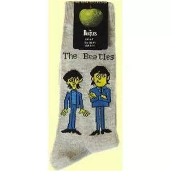Officiel sous Licence - The Beatles - Cartoon Debout Hommes Chaussettes Size