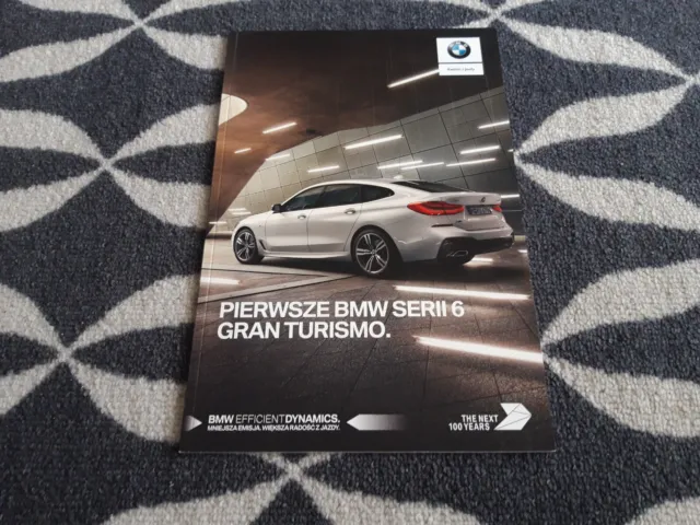 2018 BMW 6 6er GRAN TURISMO Prospekt Brochure Catalogue POLNISCH 2 2017 RAR 44 S