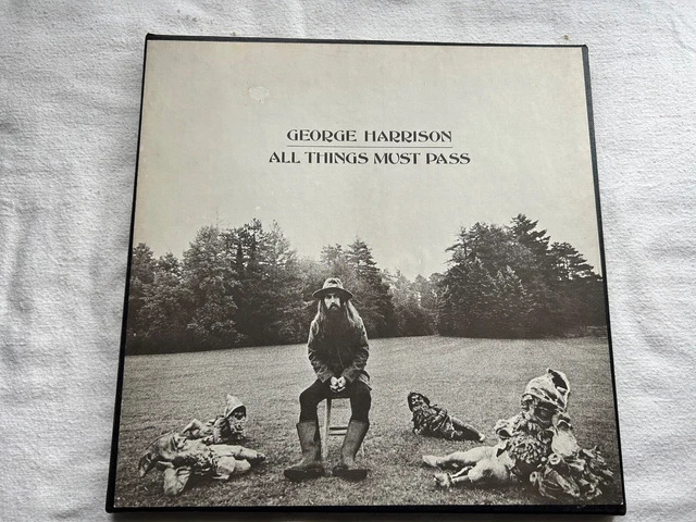 George Harrison All Things Must Pass Apple 3Lp 1970 Pressing Poster Near Mint George Harrison All Things Must Pass Apple 3Lp 1970 Pressing Poster Near Mint