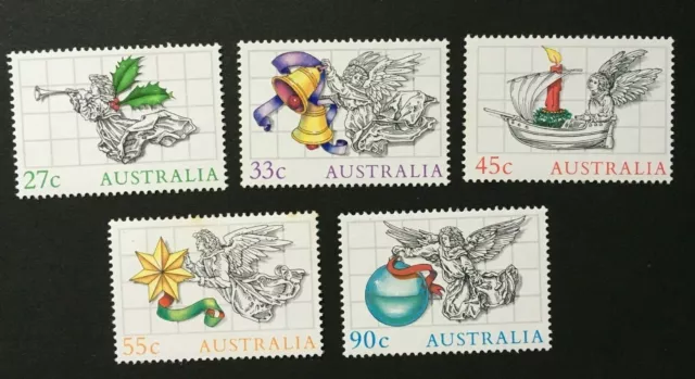 Complete set of Christmas 1985 Australian Stamp Design Set MNH