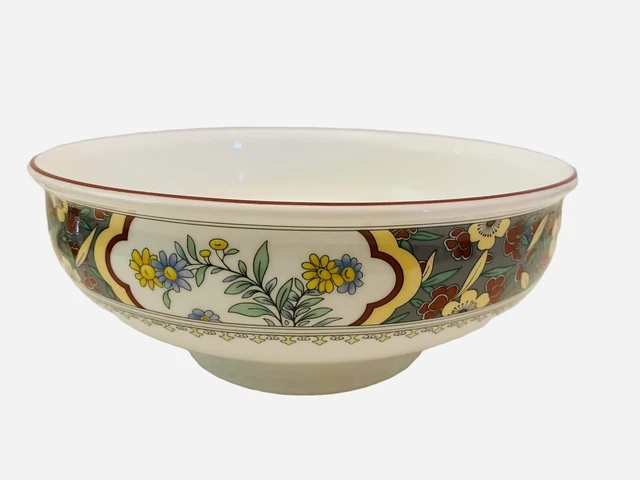 Royal Doulton Minton Oriental Blossom 10” Footed Large Serving Bowl 1989