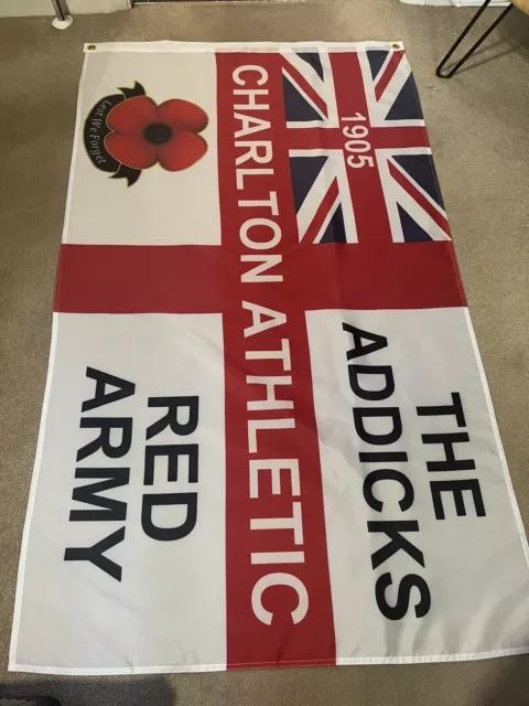 Charlton Athletic The Addicks Flag 5ft by 3ft - Charlton Fc Football Flag NEW