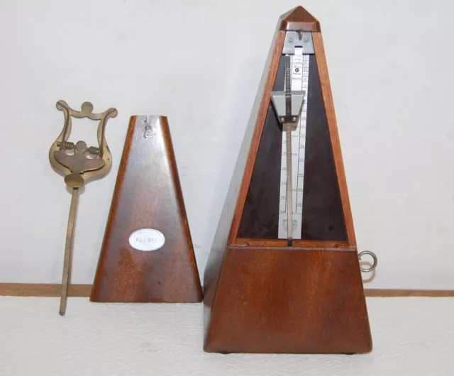 Comme Neuf.ancien Métronome Mécanique.en Bois. Maelzel .Paquet