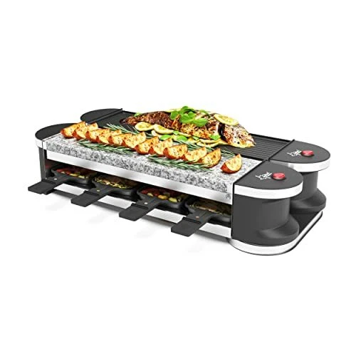 Appareil À Raclette Électrique Avec Pierre Naturelle Et Plaque De Grill