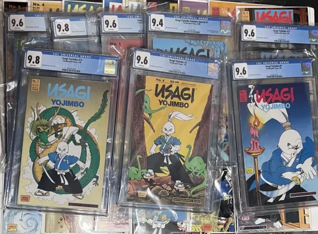 Usagi Yojimbo Fantagraphics #1-22 24 30-37 Space 1-3 CGC 8 Run Set Lot 36 1986