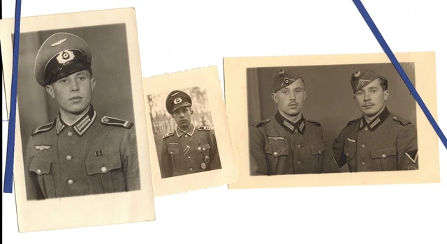 FOTO/PORTRAIT 3X FELDWEBEL Paul Brenner, VWA Gold, Infanterie Regiment ...