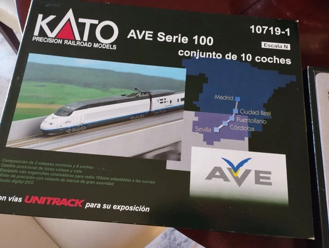 Serie 112 Tren Ave Electrico MAQUETA DE 10 Vagones N Scale Kato