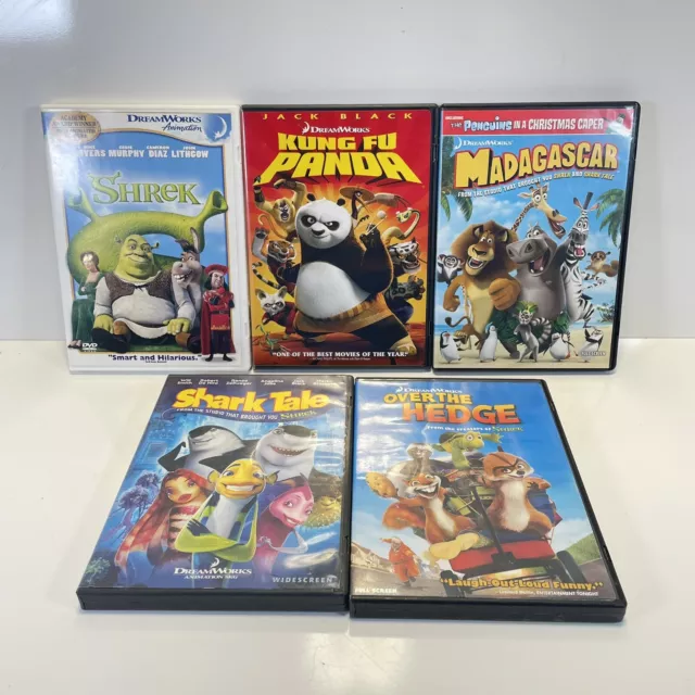 DREAMWORKS DVD LOT Of 4 - Shrek 3 Kung Fu Panda Madagascar 2 & 3 £9.89 ...