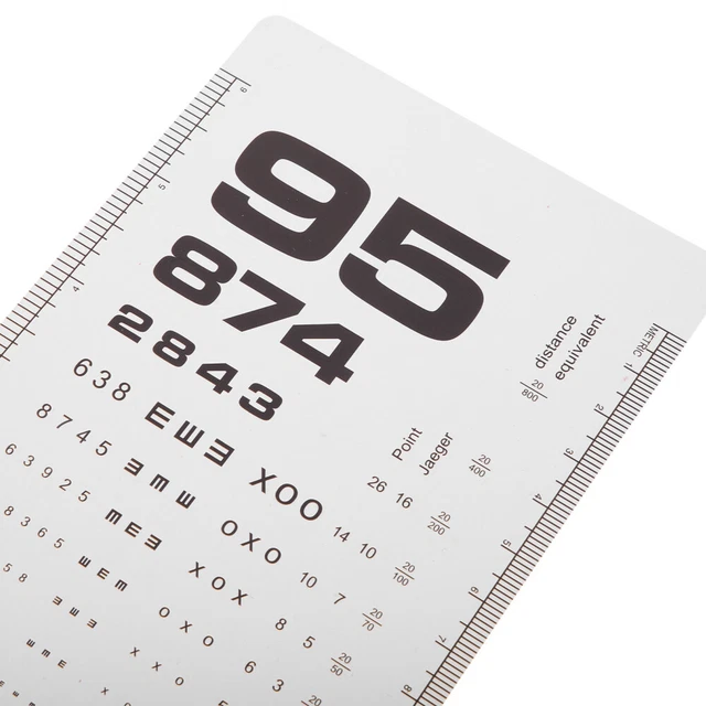 Format Poche 7x4 Pouces, Pour Test à 6 Pieds De Distance - Foto 8