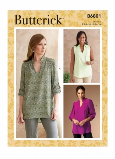 Butterick Sewing Pattern 6801 Women RR (18W-20W-22W-24W)