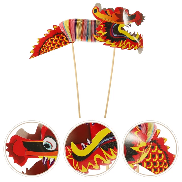 Three-dimensional Paper Dragon Flower Garland Hanging Decoration Decorations
