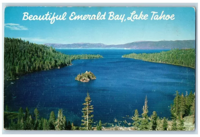 c1960's Beautiful Emerald Bay Lake Tahoe California CA Unposted Vintage Postcard