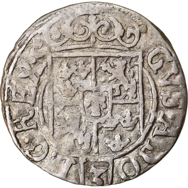 [#876405] Coin, Poland, ELBING, Gustav II Adolph, 1/24 Thaler, 1628, EF(40-45),