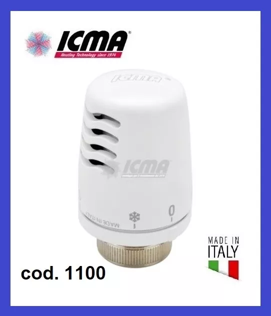 Testa Testina Termostatica Icma  A Liquido Valvola Per Radiatore E Termosifone