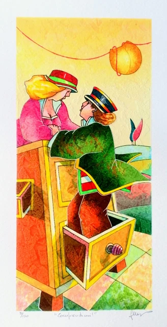 Francesco Nesi : SERIGRAFIA firmata e certificata  20 x 36 "Comprendimi!"