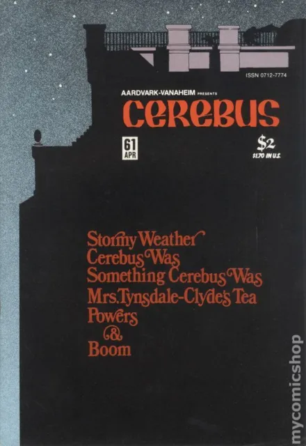 Cerebus #61 VG 1984 Stock Image Low Grade