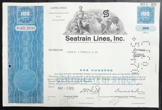 AOP USA 1970 Seatrain Lines, INC. shares certificates (2)