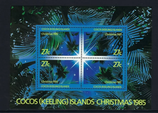 1985 Cocos Keeling Islands SG# 151 Christmas minisheet Mint MUH MNH