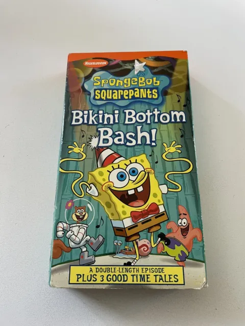 Nickelodeon Spongebob Squarepants Bikini Bottom Bash 2002 Vhs Tape 6 99 Picclick