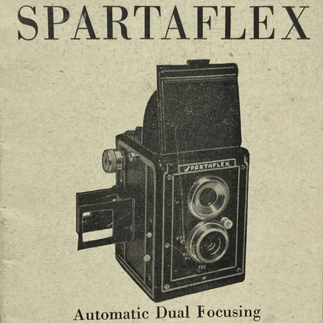 Vintage Spartaflex Reflex Camera Instructions Guidebook Brochure Manual